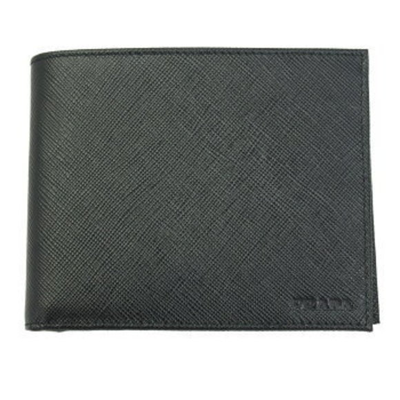 Prada Bifold Wallet Leather Black NERO - Picture 1 of 4